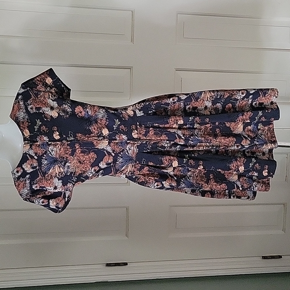 Peruvian Connection Sketchbook autumn wildflowers pleated dress sz xs - Picture 3 of 7